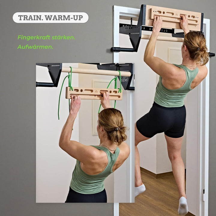 Clevo - Fingerboard Flex Trainingsboard Klettern – Hangboard für Bouldern & Indoor Training – Griffb