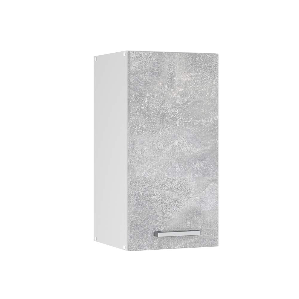 Vicco Hängeschrank R-Line, Beton/Weiss, 30 cm Beton Hängeschrank 30cm, Beton Hängeschrank 30cm
