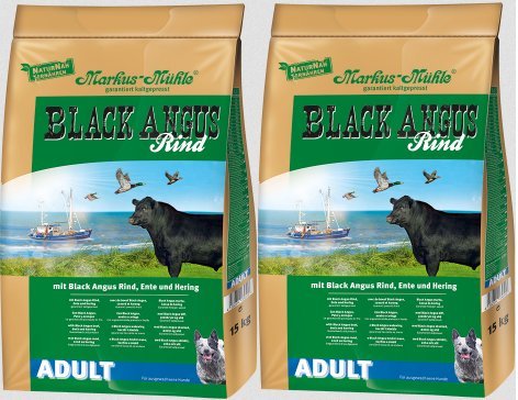 Markus Mühle Black Angus Adult 2x15kg 15 kg (2er Pack), 15 kg (2er Pack)