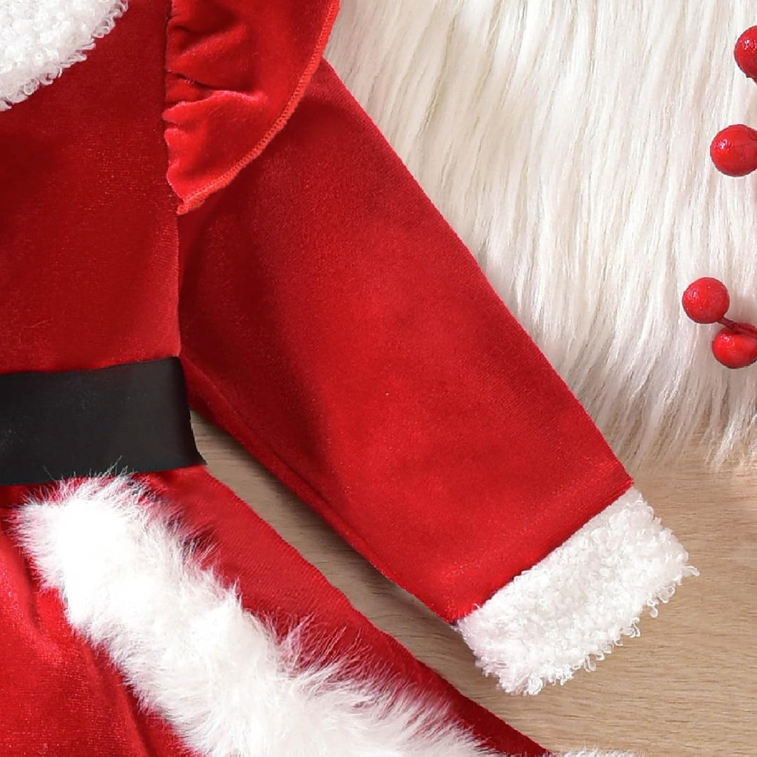 Generisch Baby Mädchen Weihnachtskleid Kleinkind Weihnachten Prinzessin Tutu Kleider Neugeborene Lan