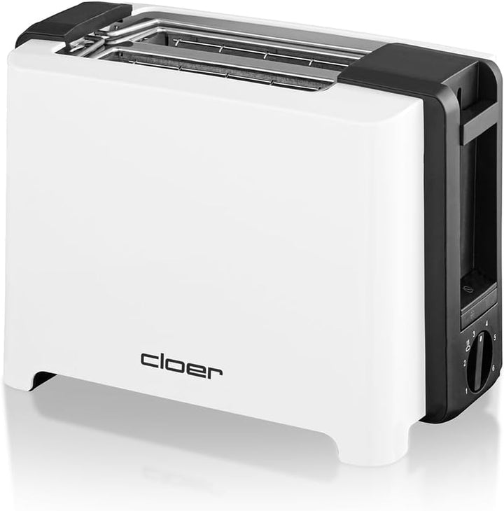 Cloer 3531 Full-Size Toaster für 2 XXL Toastscheiben, 750-900 Watt, Toast-Check-Funktion, Brötchenau