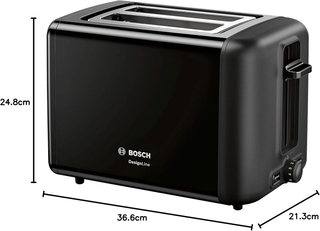 Grille-pain BOSCH TAT3P423 970 W Noir/Argenté