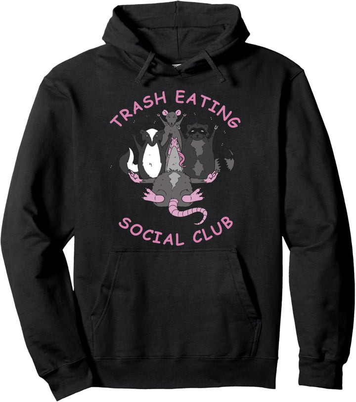 Trash Eating Social Club Opossum Ratte Waschbär Pullover Hoodie