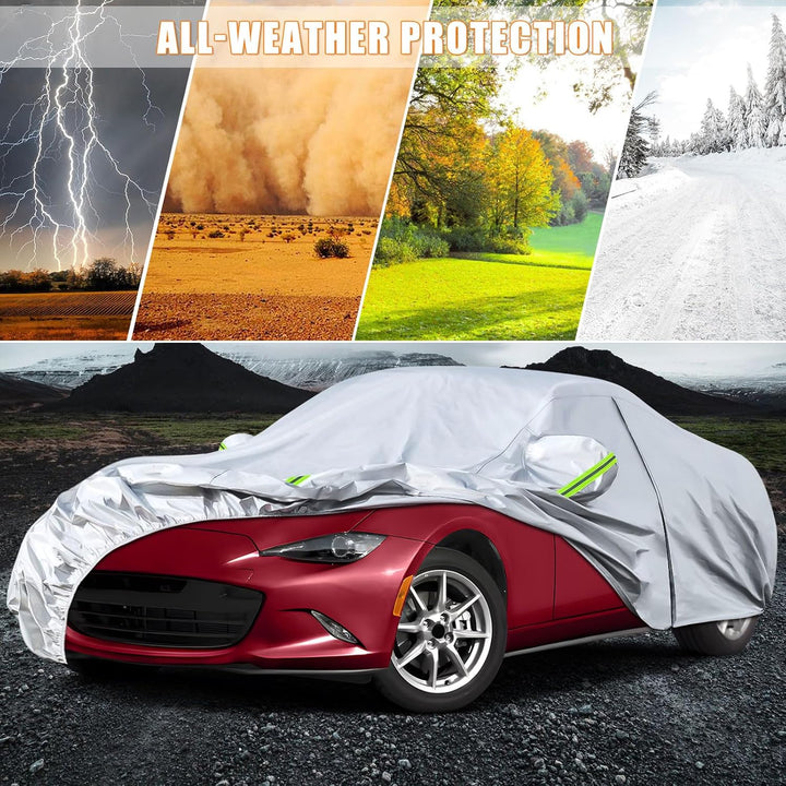 Autoabdeckung Wasserdicht Passend für Mazda Miata/MX-5 1998-2025, Vollgarage Autoplane Auto Abdeckpl