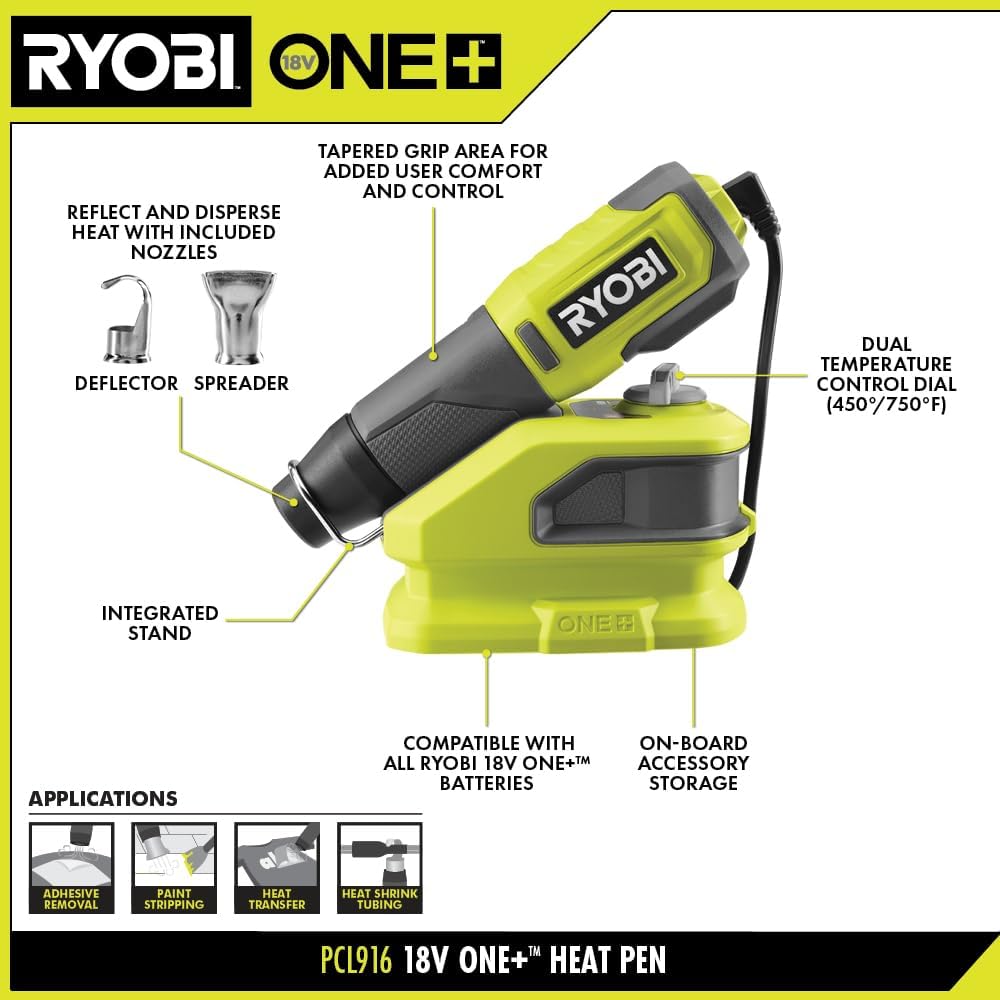RYOBI 18 V ONE+ Dual Temperature Heat Pen
