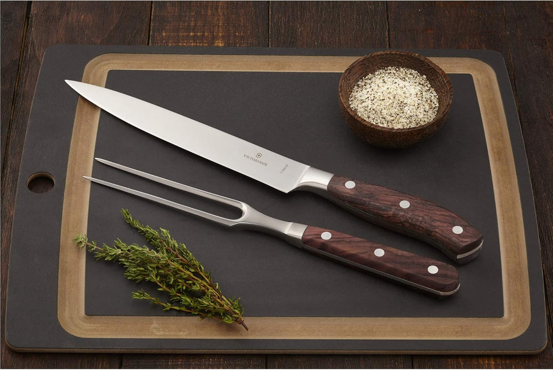 Victorinox, 7.7240.2, Grand Maître, Tranchier-Set, 2-teilig, Extra scharfe Klinge, mit edlem Holzgri