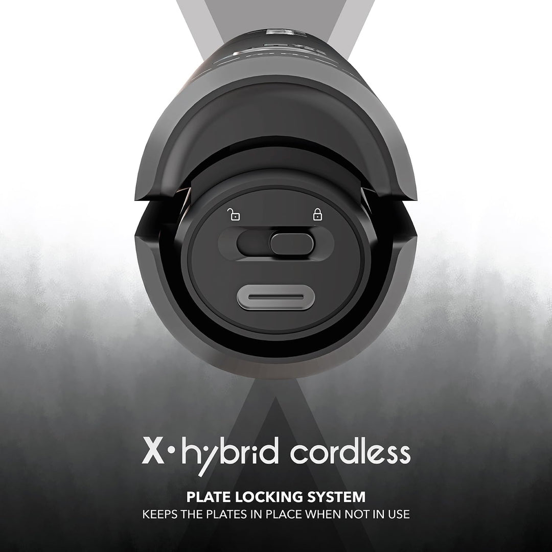 Gamma+ X-Hybrid Kabelloses Glätteisen für Reisen | Mini Haarglätter 2-in-1 für Glattes und Lockiges