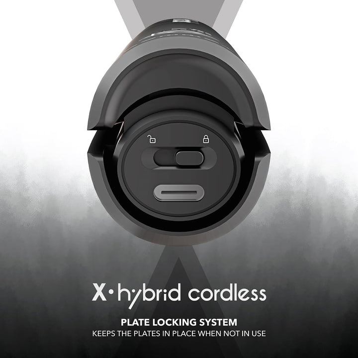 Gamma+ X-Hybrid Kabelloses Glätteisen für Reisen | Mini Haarglätter 2-in-1 für Glattes und Lockiges