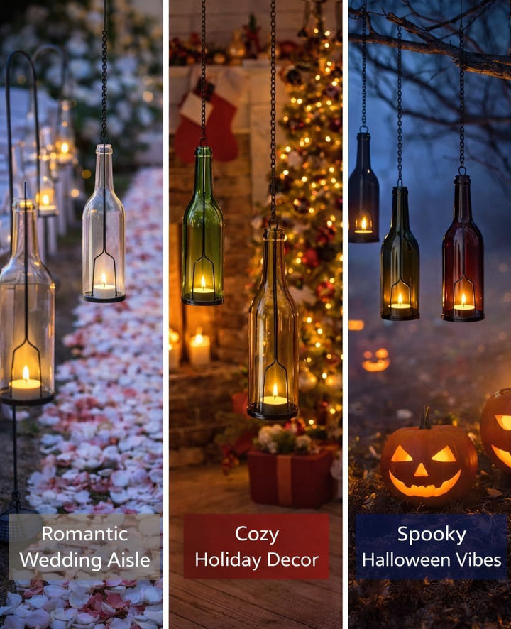 gzero Schmiedeeisen Leuchter, matt schwarz Finish dekorativer Kerzenhalter für Heimwerker Beleuchtun