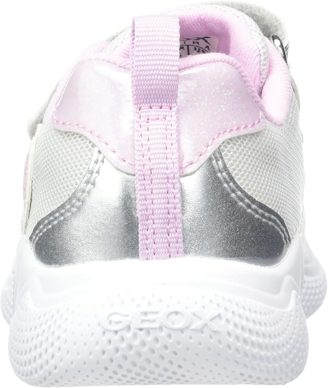 Geox Mädchen B Sprintye Girl A Sneakers 20 EU Silver Pink, 20 EU Silver Pink
