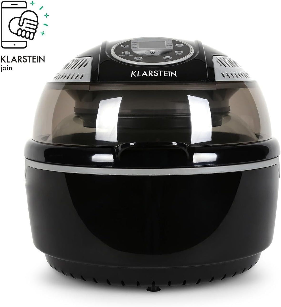 Klarstein VitAir Heissluftfritteuse Fritteuse, 1400 Watt, fett-frei Frittieren + Backen + Grillen +
