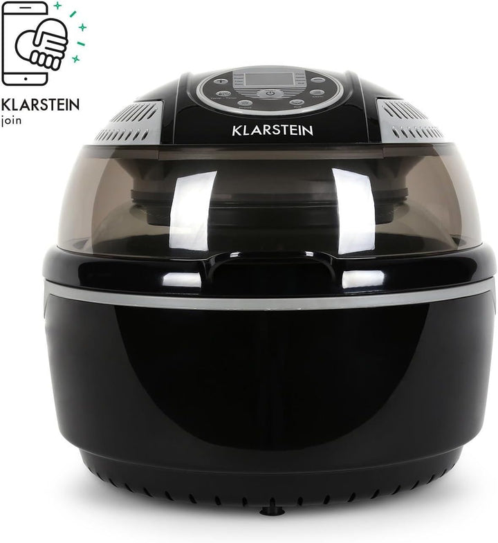 Klarstein VitAir Heissluftfritteuse Fritteuse, 1400 Watt, fett-frei Frittieren + Backen + Grillen +
