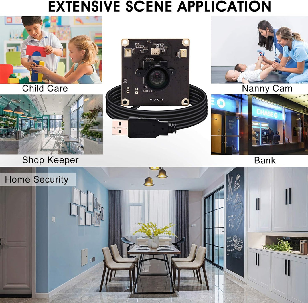 G 13mp USB Kameramodul 2880p Webcam modul,Weitwinkel UHD Webkamera modul,100grad verzerrungsfreie us