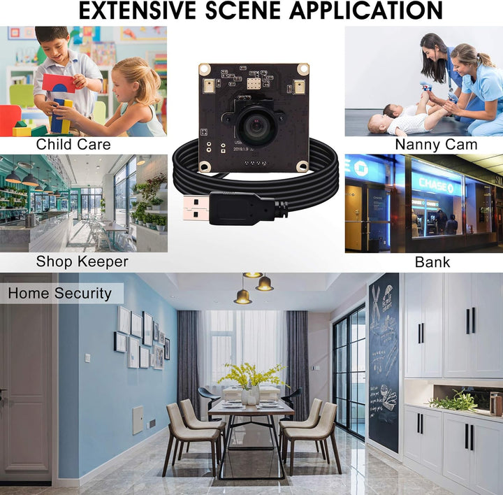 G 13mp USB Kameramodul 2880p Webcam modul,Weitwinkel UHD Webkamera modul,100grad verzerrungsfreie us