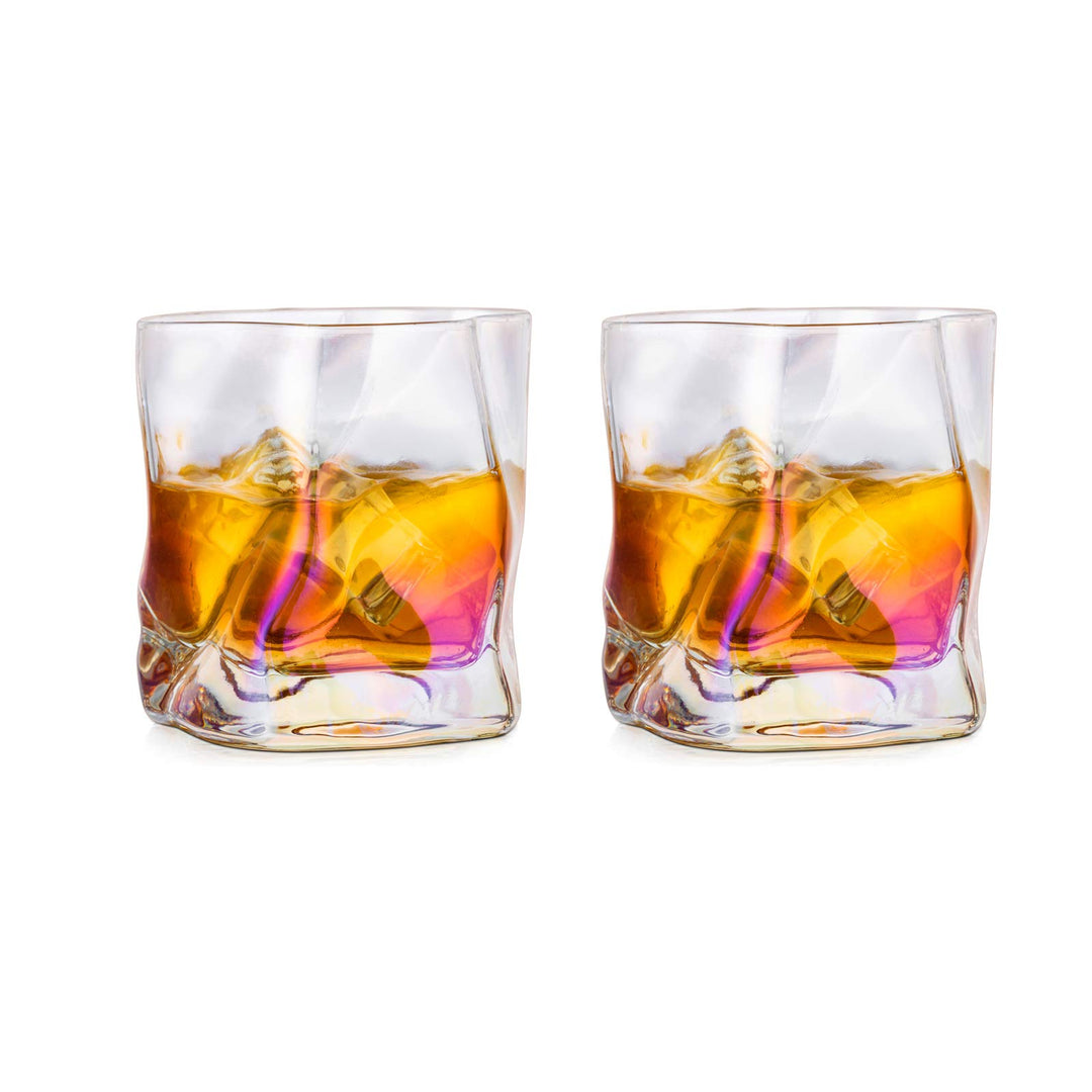 Whiskey Gläser Set Whisky Glas: 2 Stück Edel Rum Tumbler Weingläser Ohne Stiel Männer Papa Scotch Vo