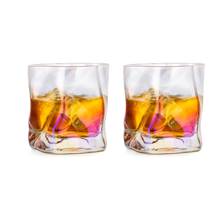 Whiskey Gläser Set Whisky Glas: 2 Stück Edel Rum Tumbler Weingläser Ohne Stiel Männer Papa Scotch Vo