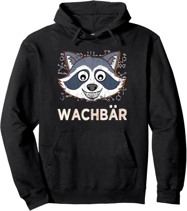 Hardtekk und Tekkno Hardcore Gabber Musik Techno Wachbär Pullover Hoodie