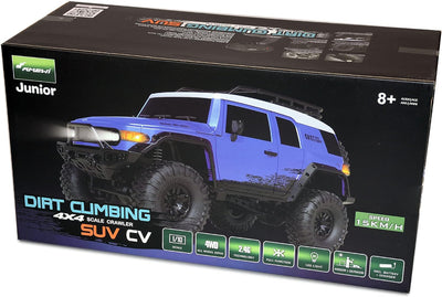 Amewi 22591 Dirt Climbing SUV CV Crawler 4WD 1:10 RTR blau, inkl. Fernsteuerung, Akku, Ladegerät