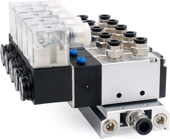 Heschen Elektrisches pneumatisches 5 Magnetventil, 4V210-08, DC24V, PT1/4, 5 Wege 2 Positionen, Krüm