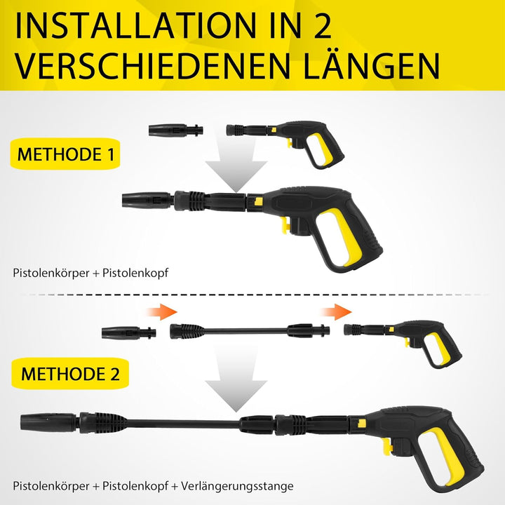 2175 PSI Trigger Gun Kit,Kompatibel mit Karcher Hochdruckreiniger Fit für K2-K7 Schlauch Schnellkupp