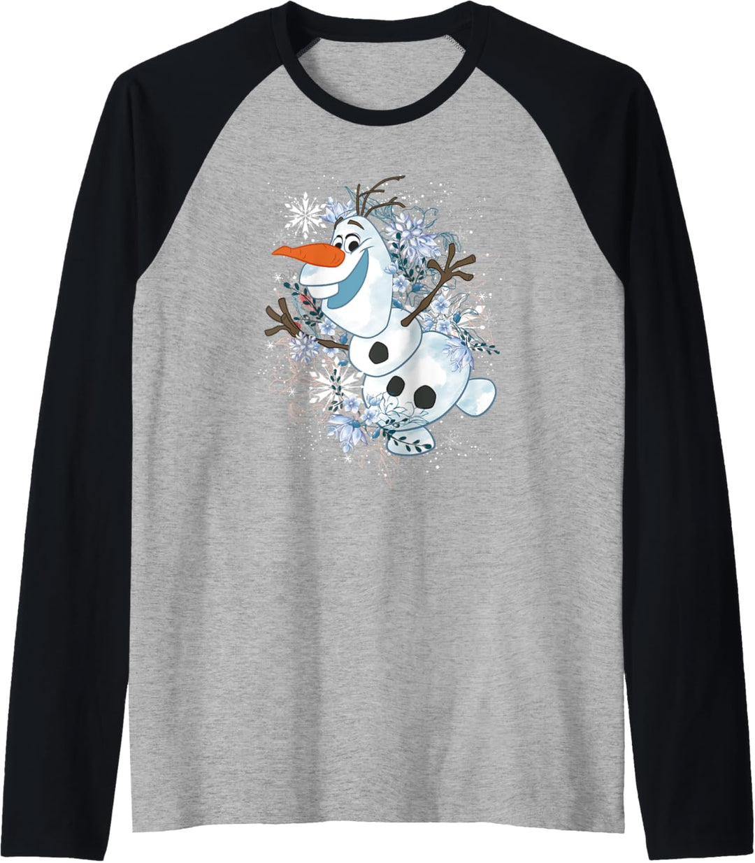 Disney Frozen Olaf Dancing In The Snowflakes Raglan