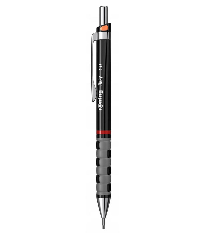 Rotring Tikky Grip Druckbleistifte, Metall, 1,0 mm, Schwarz, 3 Stück