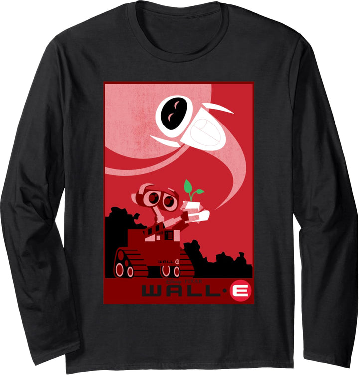 Disney Pixar Wall-E Eve Boot Plant Poster Langarmshirt