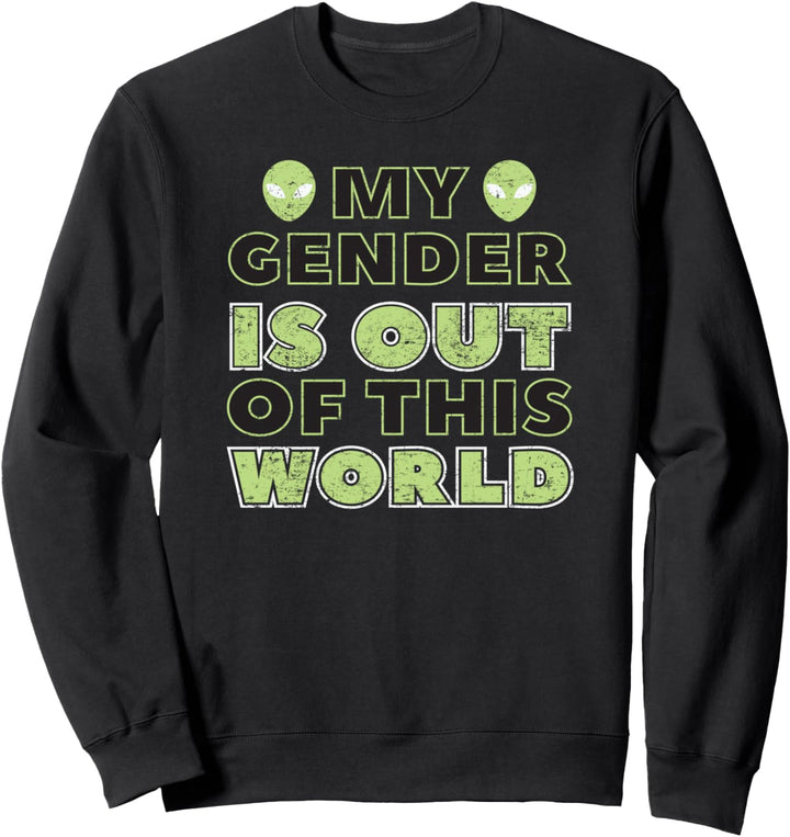 Agender Stolz Lustig aus dieser Welt LGBTQ Parade Sweatshirt