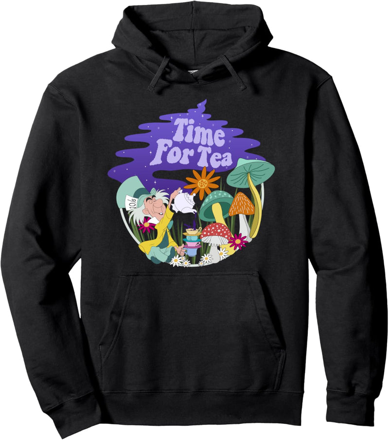 Disney Alice In Wonderland Mad Hatter Time For Tea Pullover Hoodie