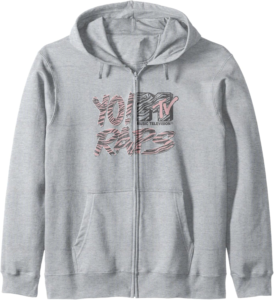MTV Yo Raps Pink Zebra Pattern V1 Kapuzenjacke