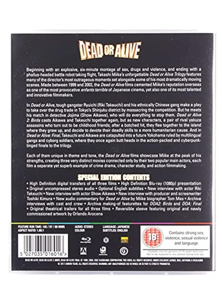 Dead or Alive Trilogy, Blu-ray