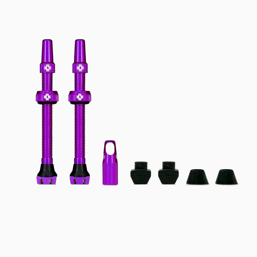 Muc Off 1054 Rohrloses Ventil, violett, 44mm, Set of 2 Violett 44mm, Violett 44mm