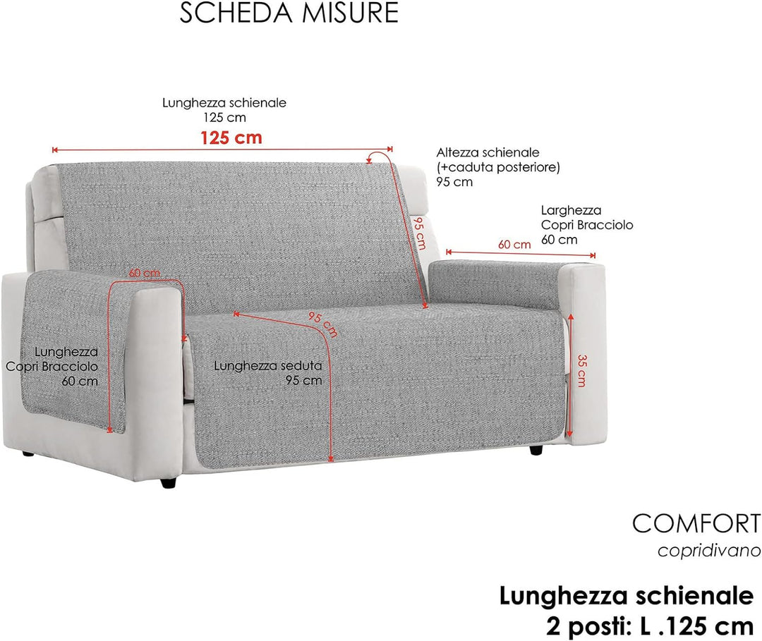 Italian Bed Linen Comfortable Sofa Blanket, dunkelgrau, 2 Plätze 2 Plätze Dunkelgrau, 2 Plätze Dunke