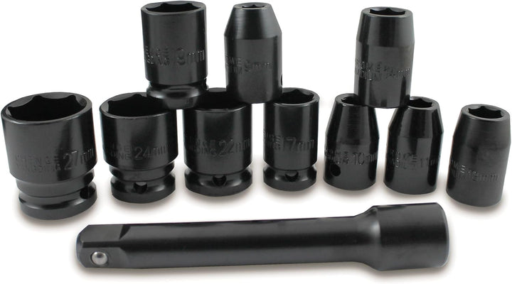 Bituxx® Druckluft Schlagschrauber Radschrauber Set 17-teilig mit Transportkoffer Pneumatik Luftdruck