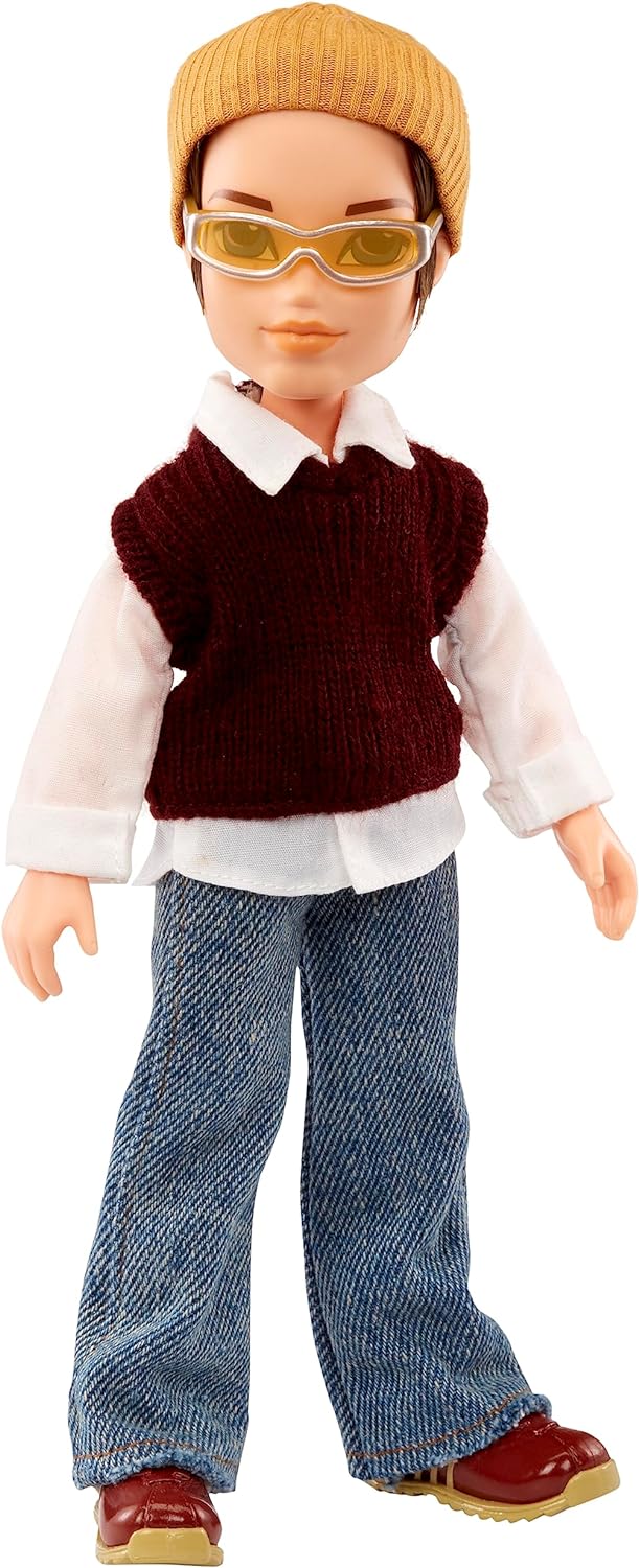 Bratz Original Modepuppe Koby - Boyz Series 3 - Jungen Puppe, 2 Outfits und Poster - Für Sammler und