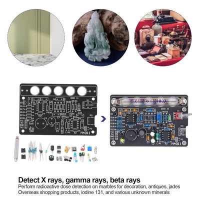 M4011 Demontiertes DIY Geigerzähler-Teile-Kit Modul Kernstrahlungsdetektor Röntgenstrahlen γ-Strahle