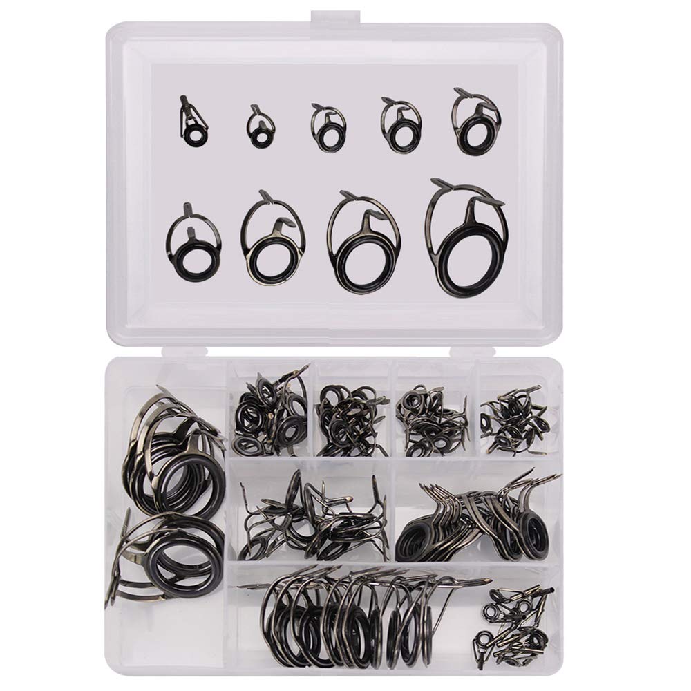 VOANZO Angelrutenführungen, Angelruten-Reparatur-Set, Casting Rute, Spinnköder, Casting Guides, Kera