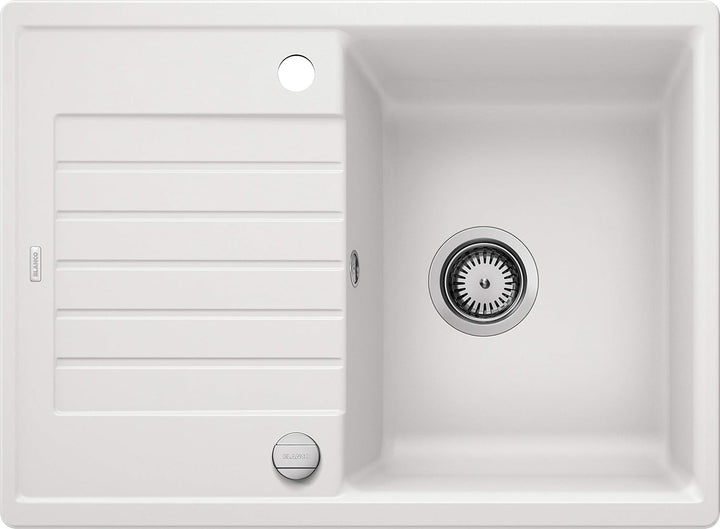 BLANCO ZIA 45 S Compact | SILGRANIT weiss | Einbauart: Einbau von Oben | reversibel | mit Ablauffern
