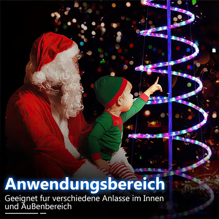Gimisgu Lichterschlauch Aussen 10m Led Schlauch Bunt 240 Led Lichtschlauch mit Timing Controller Lic