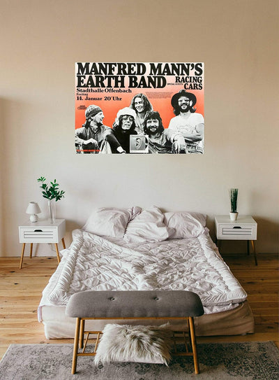 Manfred Mann's Earth Band - Roaring Silence, Frankfurt 1976 » Konzertplakat/Premium Poster | Live Ko