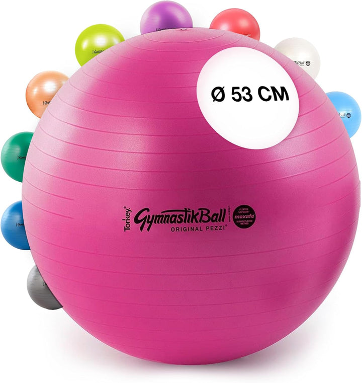 PEZZI Original Gymnastikball MAXAFE Ø 42 cm bis 75 cm Sitzball Gymnastik Sport Ball Büro Fitness Reh