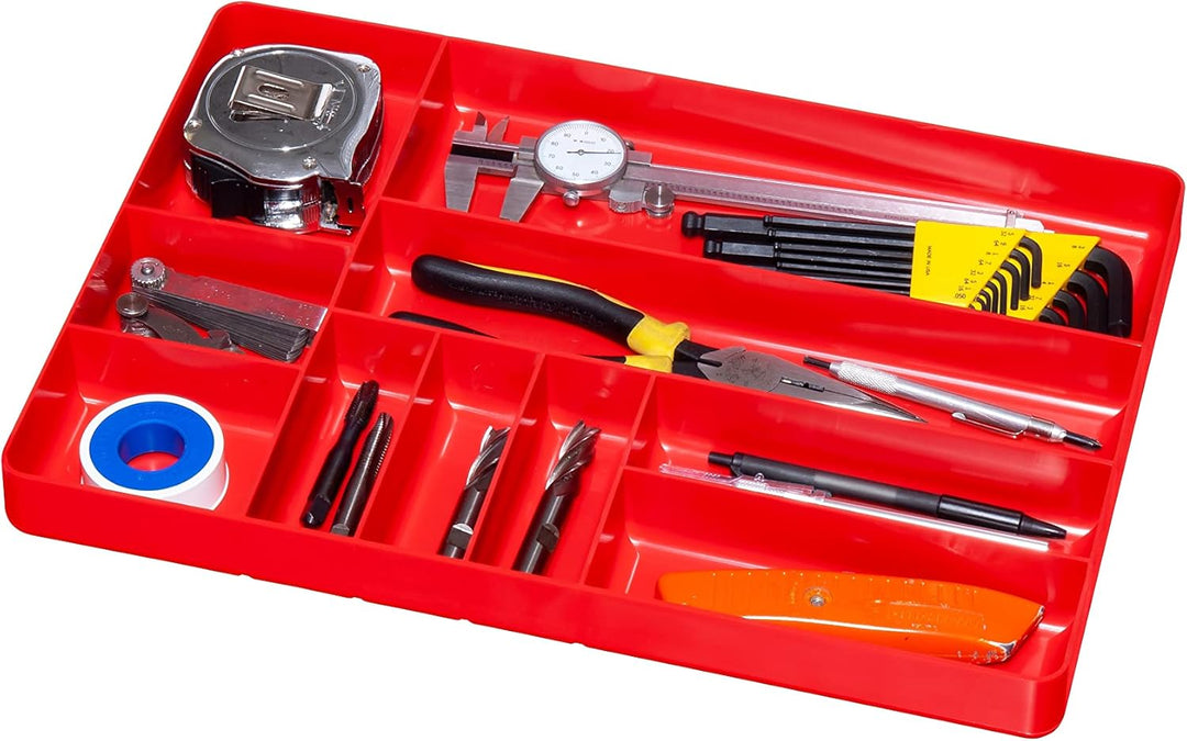 Ernst Manufacturing 5019 Home and Garage Organizer Tray 10 Fächer Orange Orange/Abendrot im Zickzack