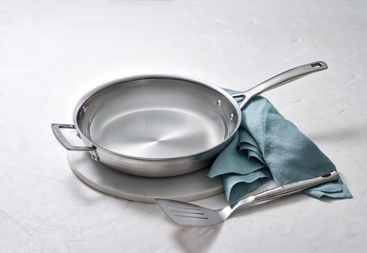 Le Creuset Unbeschichtete Bratpfanne aus 3-ply Edelstahl, Ø 24 cm, 96200224001100 24 cm Unbeschichte