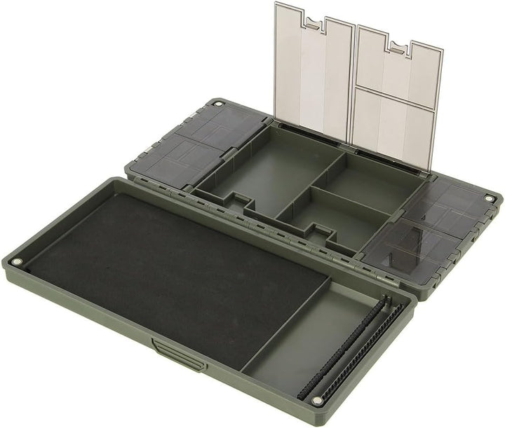 Angelbox magnetisch – Terminal Tackle Rig Box für Haar-Rigs & Tackle Board kompakte Angelbox für Kar