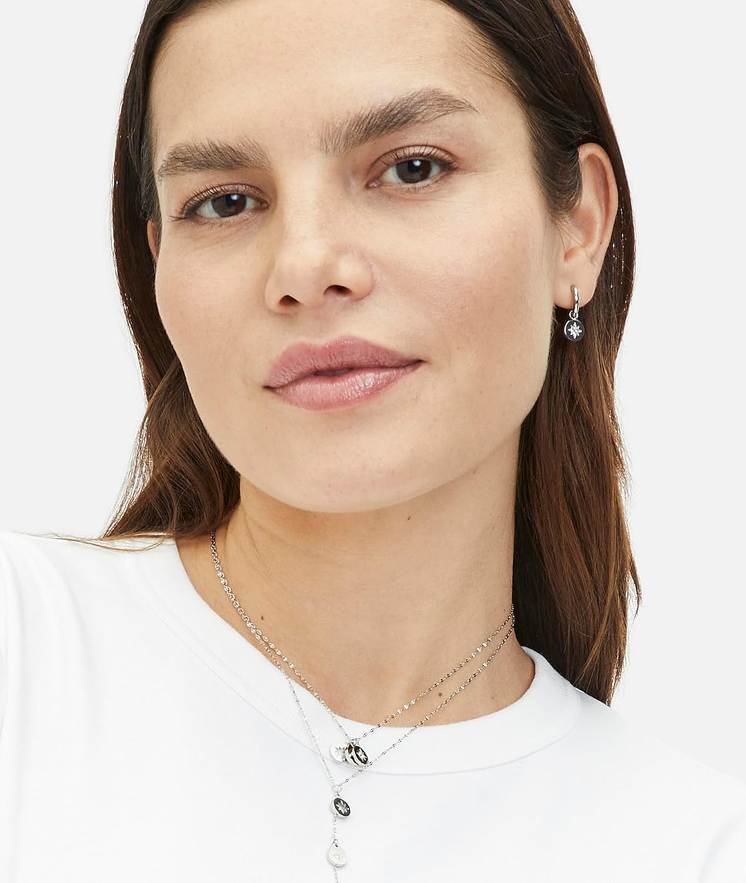 Tamaris Halskette für Damen, Halsschmuck mit verschiedenen Anhängern, wasserfest aus Edelstahl Twink