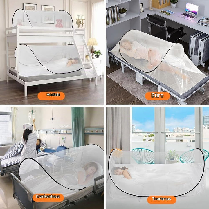 Moskitonetz Reise Pop Up, 200 X 80 X 56 Faltbares Moskitonetz, Einzelnes Familien-Moskitonetzbett, E
