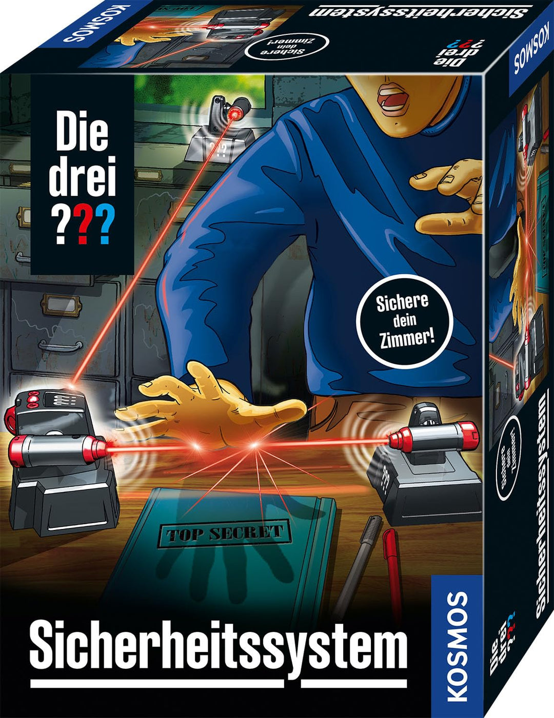 Die drei ??? Sicherheitssystem von KOSMOS 632489, Alarmanlage mit LED-Technik, Detektiv Spielzeug Se