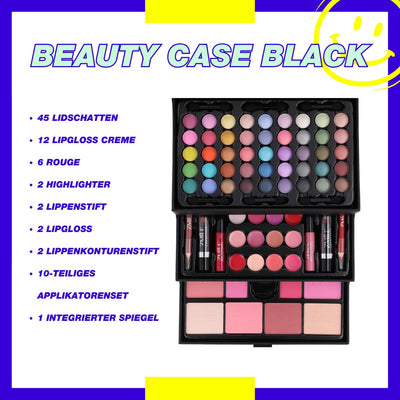 ZMILE COSMETICS Beauty Case Black Kosmetikkoffer vegane Kosmetik mit Schminke - Make Up Set für unte