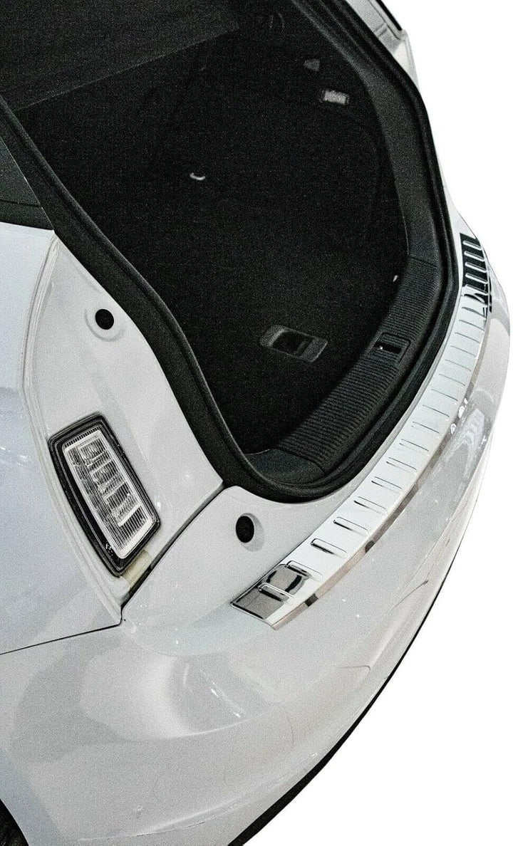 Ladekantenschutz Edelstahl Chrom kompatibel für AUDI A1, TYP 8X | 2010-2018 | mit ABKANTUNG | premiu