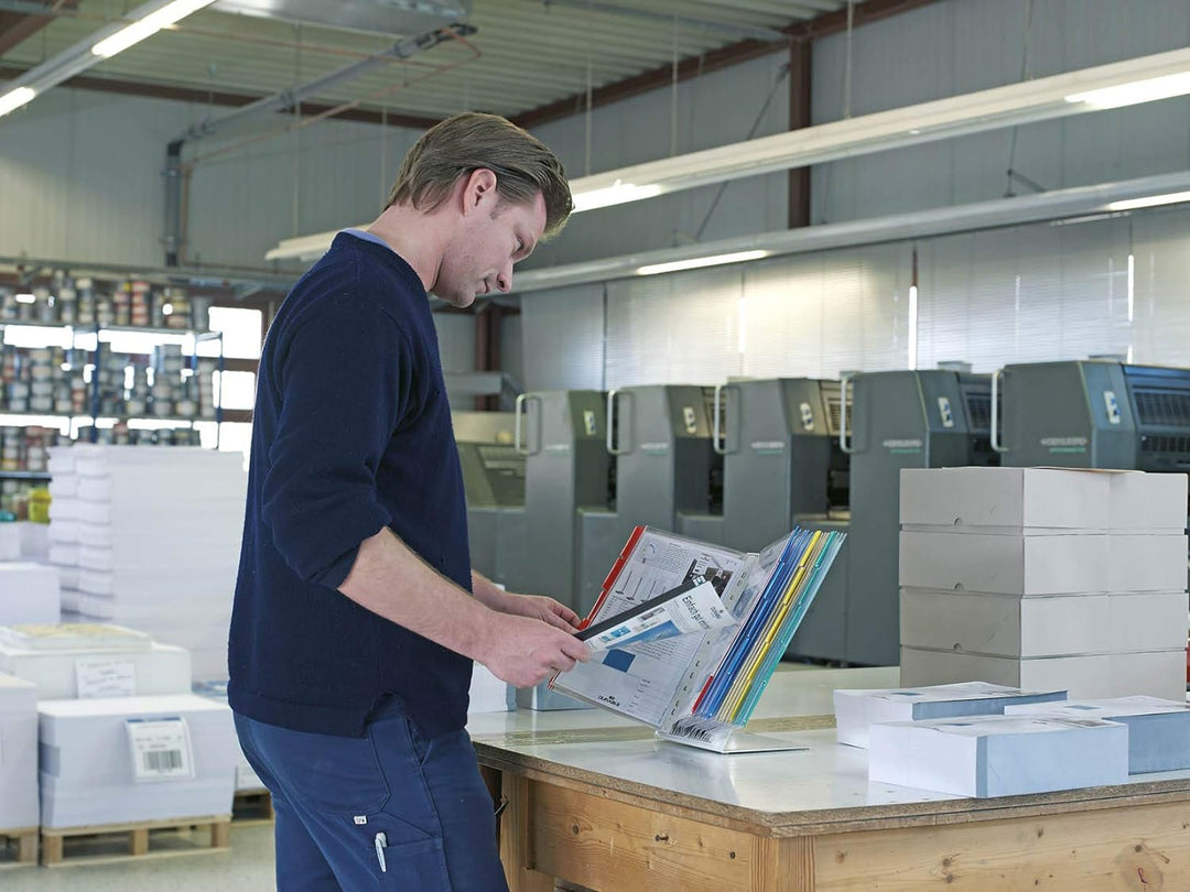 Durable Sichttafelständer Function Table für 20 Sichttafeln A4, 1 Stück, grau, 568410 Tisch 20 Tafel